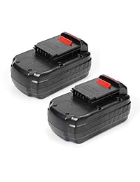 Murllen - Batería de repuesto para Porter Cable PC18B-2, 18 V, PCC489N, PC18B, PC18BLEX, PCMVC, PCXMVC, sin cable, 2 unidades, 18 V, 3800 mAh