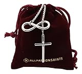Infinity Cross Necklace Sterling Silver With Gift Set