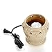 Hosley's Large Ivory Ceramic Electric Fragrance Warmer. Ideal Gift for Wedding, Special Occasion, Spa, Aromatherapy, Reiki Use with Hosley Brand Wax Melts/Cubes, Essential Oils, Fragrance Oils W9