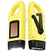 Simpeak [ 2-Pack] Hand Crank Flashlight, Solar Powered Rechargeable Survival LED Flashlight for Outdoor Sports, Yellow