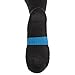 Wanderlust Everyday Use Graduated Compression Socks - Support Stockings for Men & Women - Black/Blue Medium