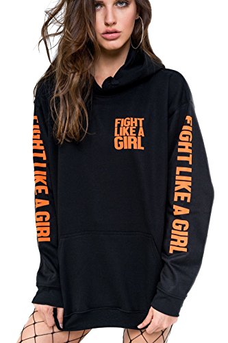 fight like a girl hoodie