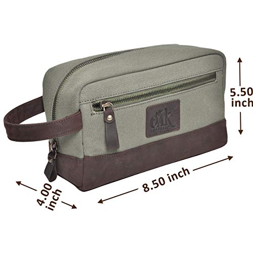 toiletry bag for men - Canvas toiletry bag for women leather toiletry bag travel dopp kit Leather dopp men (Brown Crazy Horse)
