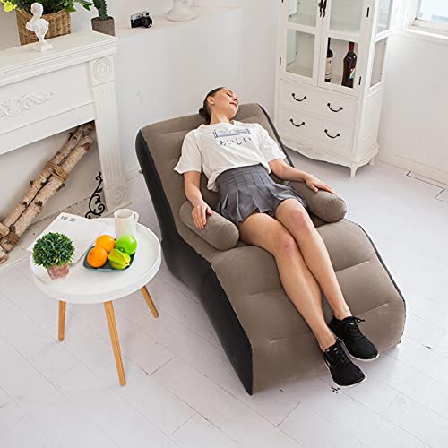 Inflatable Chaise Lounges Folding Lazy Floor Chair Sofa Lounger Bed
