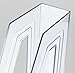 Acrimet Magazine File Holder, Durable Rack, Space-Saving Organizer (Plastic) (Clear Crystal Color) (2 pack)