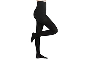 JYUOZI Compression Pantyhose Stockings for Women Men, 20-30 mmHg Closed Toe