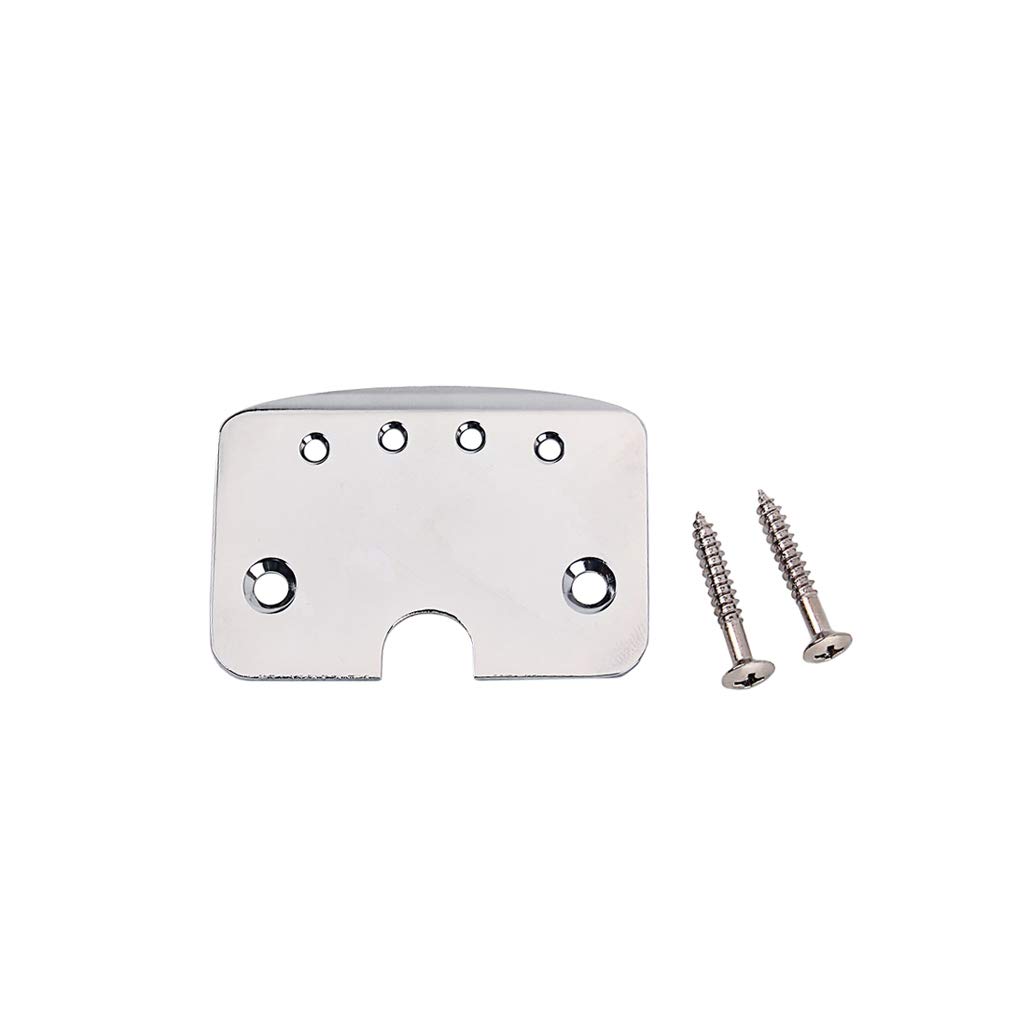 Alnicov Guitar Tailpiece Metal Cigar Box Guitar Tailpiece for 4 String Cigar Box Guitar Chrome