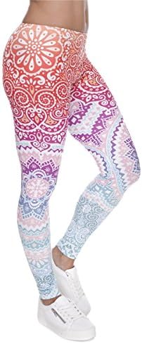 SAMSKARA Women's Leggings MANDALA Collection Yoga Pants, Training, Activewear or Everyday Wear Tights Super Soft Pants Sexy Design