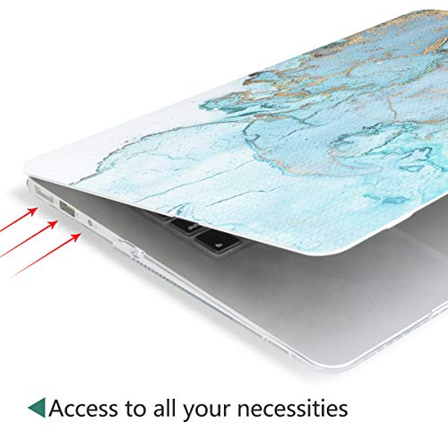 Dongke Plastic Hard Case & Keyboard Cover & Screen Protector Only Fit for MacBook Air 13 Inch Model A1466 / A1369 (2010-2017 Release), Art Pattern