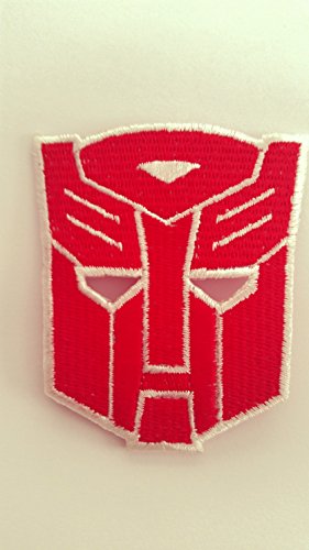 Transformers Autobot Iron On Patch Fabric Applique Motif Comics Decal 2.7 x 2.4 inches
