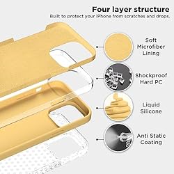 COFFKER Designed for iPhone 14 Pro Case, Liquid