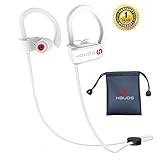 Bluetooth Headphones,Wireless Earbuds Sports Running Headphones,Hbuds H1 Stereo Bluetooth Earbuds Noise Isolation In-Ear Earphones with Mic IPX7 Waterproof for Gym Running Workout Outdoor (White)