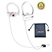 Bluetooth Headphones,Wireless Earbuds Sports Running Headphones,Hbuds H1 Stereo Bluetooth Earbuds Noise Isolation In-Ear Earphones with Mic IPX7 Waterproof for Gym Running Workout Outdoor (White)