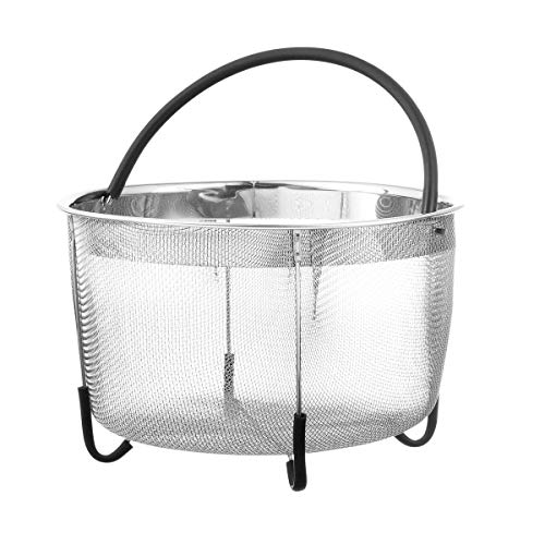 Bellemain Stainless Steel Fine Mesh Steamer Steamer Basket for 6 Quart
