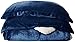 Chezmoi Collection 3-Piece Micromink Sherpa Reversible Down Alternative Comforter Set (King, Navy)