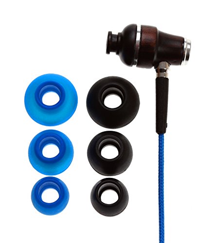 Symphonized NRG Premium Genuine Wood In-ear Noise-isolating Headphones with Mic (Blue)