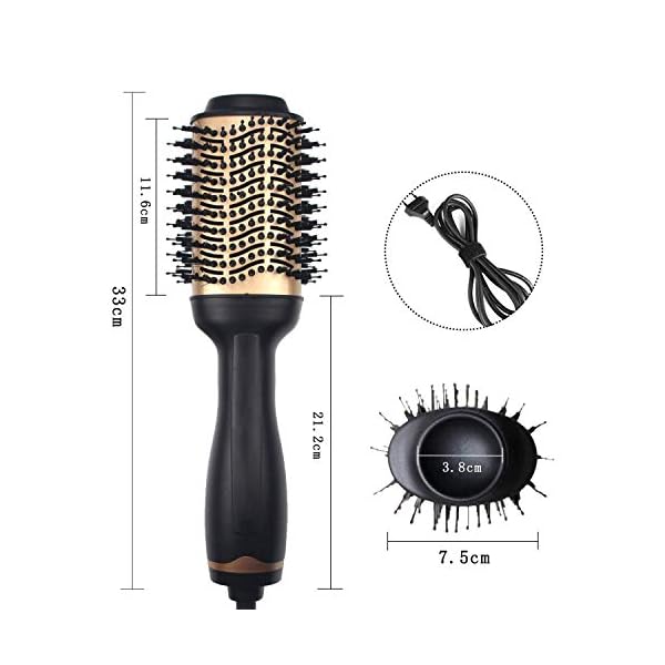 Hair-Dryer-Brush-Hot-Air-Brush-Professional-Hair-Dryer-Volumizer-3-in-1-Upgrade-Anti-Scald-Negative-Ionic-Technology-Hair-Straightener-BrushSalon-Negative-Ion-Ceramic-Electric-Blow-Dryer Hair Dryer Brush, Hot Air Brush, Professional Hair Dryer & Volumizer 3 in 1 Upgrade Anti-Scald Negative Ionic Technology…