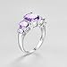 Psiroy 925 Sterling Silver Plated Created Tourmaline Filled 5 Stone Engagement Ring Band Size 9