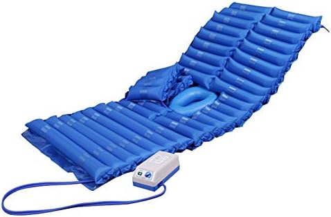 Anti-Decubitus Air Mattress Inflatable Pad for Ulcer and Sore Treatment Fits Standard Hospital Beds with Electric Pump,Blue,1950
