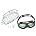 Rullaco Swimming Goggles - Safety Anti Fog Swim Goggle with Polarized Mirrored - Protective Eyewear Mask - Swims Glasses with Ear Plugs - Triathlon Water Racing Sports for Junior Adult Women Men