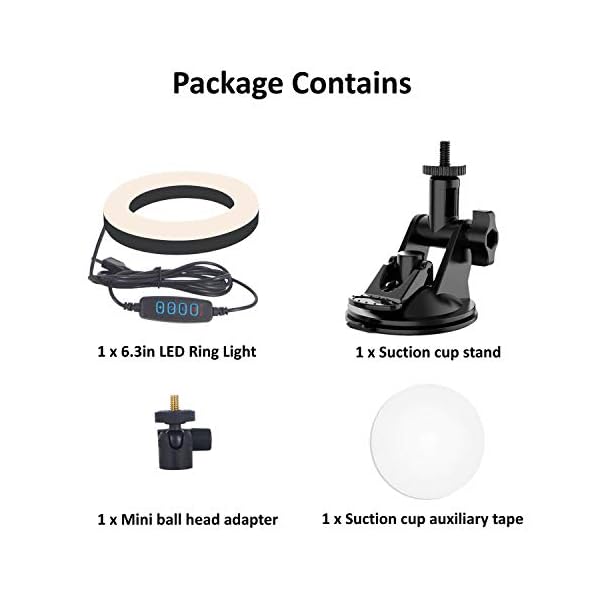 YMCRLUX-Webcam-Lighting-for-Zoom-Calls-Virtual-Meeting-Video-Conferencing-USB-LED-Ring-Light-for-Laptop-Computer-Monitor-Desk-Wall-and-Mirror-with-Suction-Cup YMCRLUX Webcam Lighting for Zoom Calls, Remote Conference, Virtual Meeting, Video Conferencing, USB LED Ring Light for…