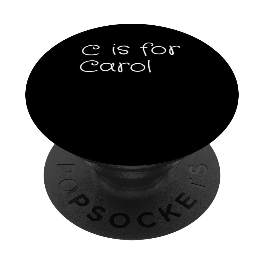 Personalized C is for Carol Name Student Kindergarten Girl PopSockets Swappable PopGrip