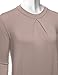 TWINTH Loose Fit Tunic Top High Neck Longsleeve Pleats Plus Size