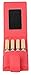 Lipstick Lip Gloss Pouch and Carrying Case, holds 4 regular sized tubes of lipstick or LipSense (Coral)