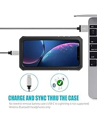 ZeroLemon   Carcasa para iPhone XR (8000 mAh, 6,1 pulgadas), batería recargable extendida, TPU