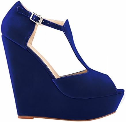 Loslandifen Womens Platform Peep Toe Wedges Exclusive High Heels Sandals