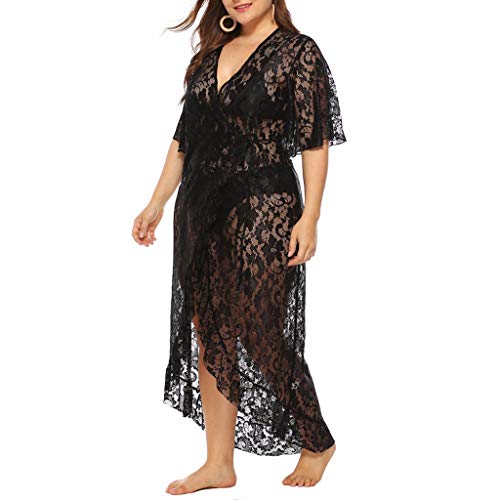 Witspace Women Bathing Cover Up Bikini Swimsuit Swimwear Crochet Smock Beach Cover Up