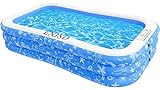 ENJSD Family Inflatable Swimming Pool,118" X 77" X