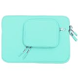 Seetwo Notebook Laptop Sleeve Case Pouch Bag Cover for Macbook Air Pro 11 12 13 15 inch (For 12MacBook, Green)