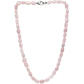 VN Jewelry Womens Handmade Natural Gemstone Beaded Necklace - Gemstone Crystal Healing Jewelry for women