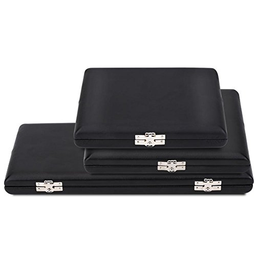 10/12/20pcs Oboe Reed Case Wooden + PU Leather Reed Storage Case Holder Box for Oboe(#3 20 Reeds Case)