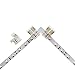 AspenTek 8mm Wide L Shape 90 Degree Right Angle Connector for 3528 Single Color Non-waterproof LED Flexible Strip Lights with 8mm Wide FPC Board, 6 Pack (8mm L Shape Corner Connector)