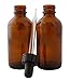 Royal Green 4 oz capacity (120 ml) glass dropper bottles multi-purpose laboratory, liquids, essential oils with glass pipette bonus decorative labels - Pack of 3