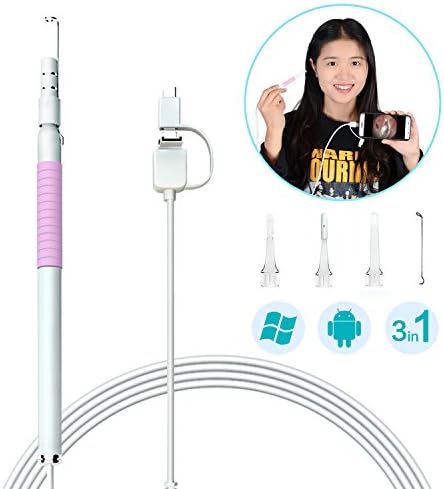 Ear Otoscope USB Microscope Inspection Camera Ear Cleaner Visual Earpick Digital Endoscope for Android Smartphone PC Mac