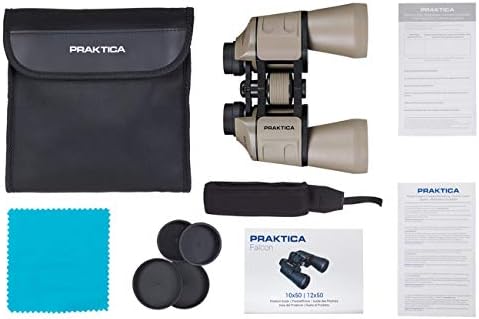Praktica Falcon 10x50mm Porro Prism Field Sand Binoculars, Fully Coated Lenses, Sturdy Construction, Aluminium Chassis - Image 5