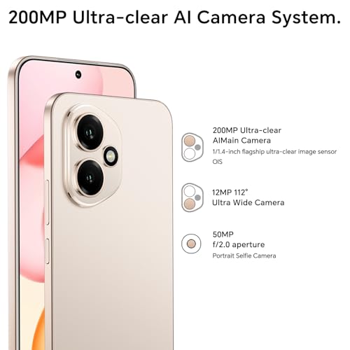 Honor 400 5G Smartphone, 8GB 256GB, Ultra-Clear AI Camera 200 Mpixels, 6.55 inch AMOLED Display 120Hz, Snapdragon 7 Gen 3, 5170mAh, IP65, Dual SIM, NFC, Android 15, No Charger, Black
