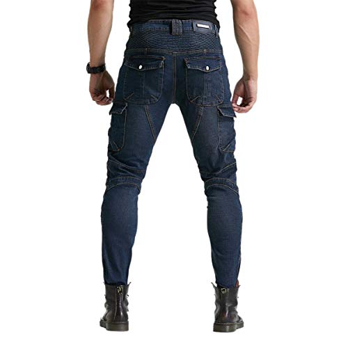 image for VNFOX Men's Motorcycle Riding Pants Denim Jeans Protect Pads Equipment