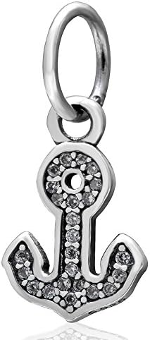 Boat Anchor Dangle Charm Christmas Gift Beads Charm fit for DIY Charms Bracelets (Anchor)