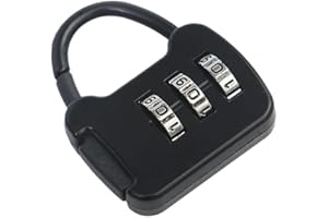 1 PC Black Colorful Mini Combination Padlock Metal Bag Dorm Cabinet Backpack Security Security with Compass Easy to Use