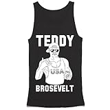 Teddy Brosevelt Tank Top - Funny Bro Tank - USA Shirt - Party Tank Top - America