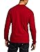 Key Industries Men's Heavyweight 3-Button Short Sleeve Henley Pocket T-Shirt, Red, Medium