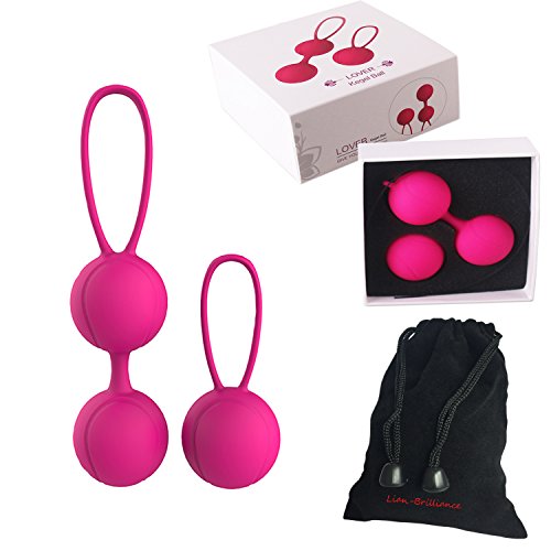 Kegel Balls Weights Training Kit for Women Pelvic Floor Muscle/Bladder Control and Vaginal Tight Exercise â€“Rose