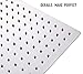 16 Inch Rain Shower Head, NearMoon Super Large Stainless Steel Rainfall Square Showerhead, Ultra Thin Waterfall Bath Shower full Body Covering with Silicone Nozzle and Powerful Spray Performance