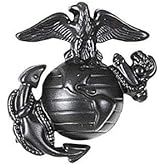 United States Marine Corps USMC EGA Black Right and Left Lapel Pins