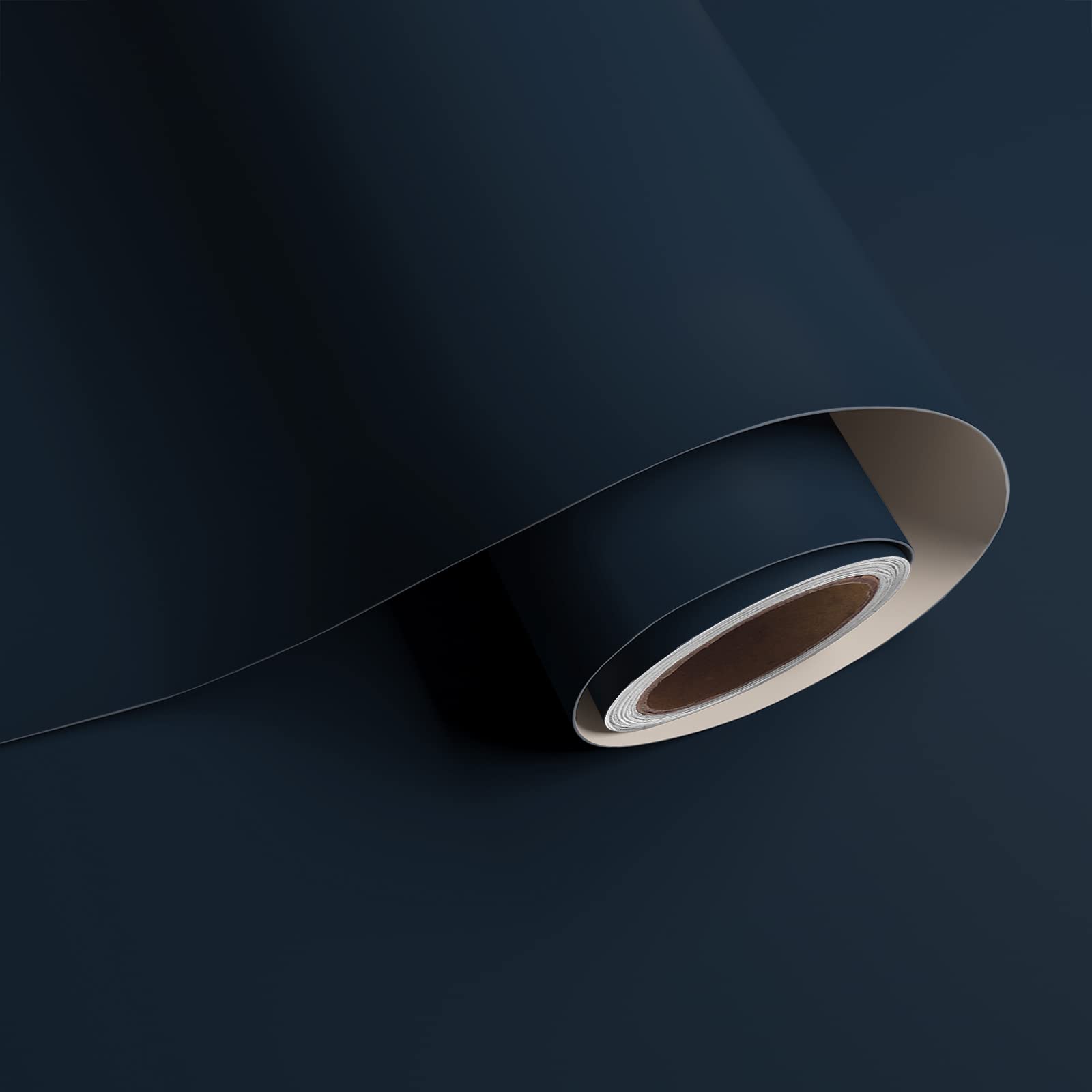 VaryPaper Navy Blue Wallpaper Self Adhseive Plain Blue Contact Paper Removable 40cmx200cm Vinyl Wrap for Kitchen Cupboards Thick Worktop Covering Sticky Back Plastic Roll for Living Room Bedroom