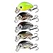 Magreel Mini Crankbaits Set Lifelike Fishing Hard Lures Kit for Trout Bass Perch Pack of 5 with Tackle Box